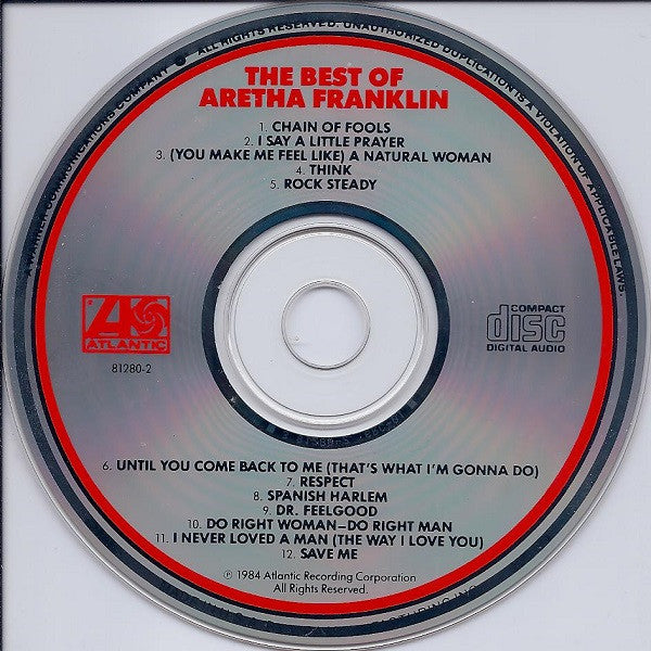 Aretha Franklin : The Best Of Aretha Franklin (CD, Comp)
