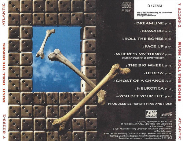 Rush : Roll The Bones (CD, Album, Club, BMG)