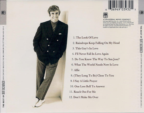 Burt Bacharach : The Best Of Burt Bacharach (CD, Comp, RM)