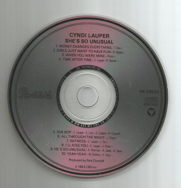 Cyndi Lauper : She's So Unusual (CD, Album, RE)