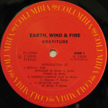 欧2LP Earth, Wind & Fire Gratitude MOVLP058 Columbia 未開封 /00660 Buy Earth, Wind & Fire : Gratitude (2xLP, Album, Ter) Online for a