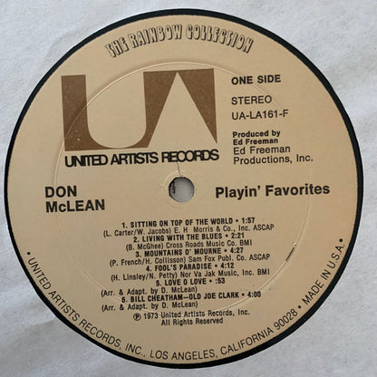 Don McLean : Playin' Favorites (LP, Album)