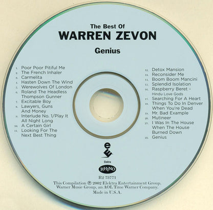 Warren Zevon : Genius (The Best Of Warren Zevon) (CD, Comp)