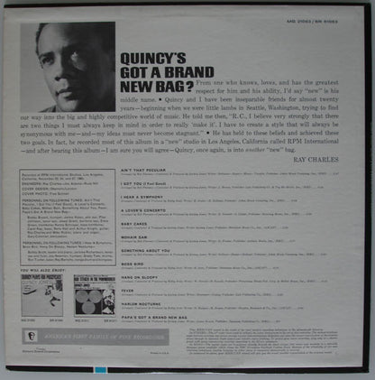 Quincy Jones And His Orchestra : Quincy's Got A Brand New Bag (LP, Album, Mono)