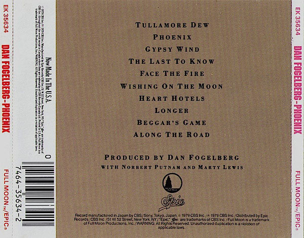 Dan Fogelberg : Phoenix (CD, Album, RE)