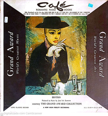 Billy Rowland And His Trio : Café - Romantic Piano Moods (LP, Mono)