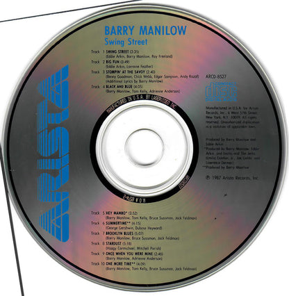 Barry Manilow : Swing Street (CD, Album)
