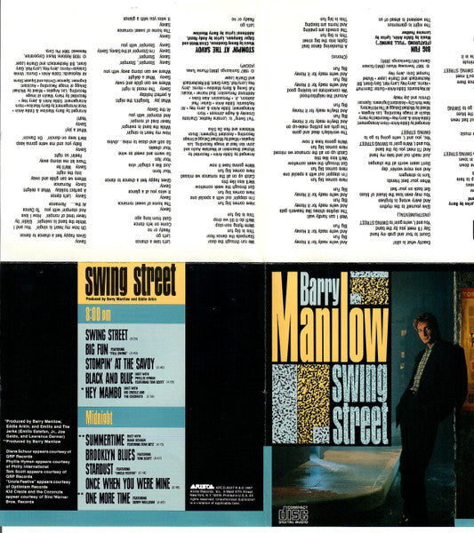 Barry Manilow : Swing Street (CD, Album)