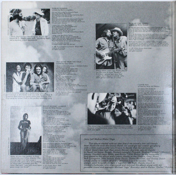 Jerry Jeff* : Ridin' High (LP, Album, Gat)