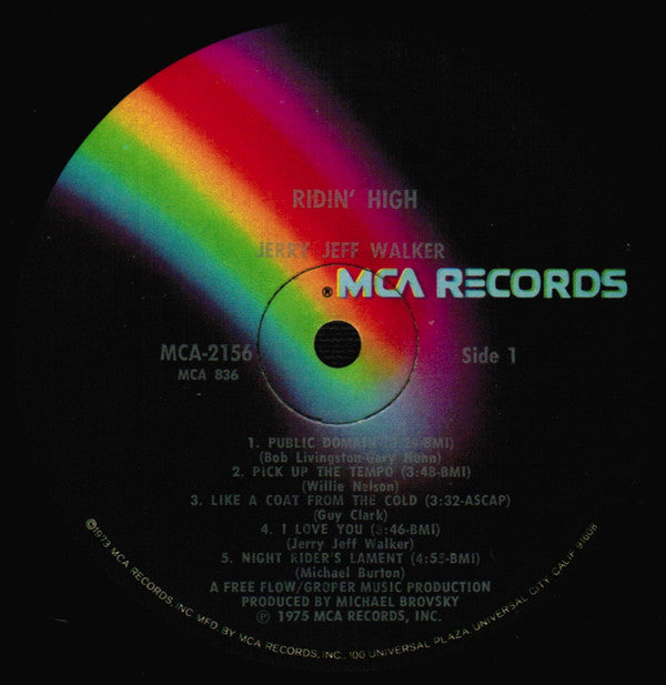 Jerry Jeff* : Ridin' High (LP, Album, Gat)