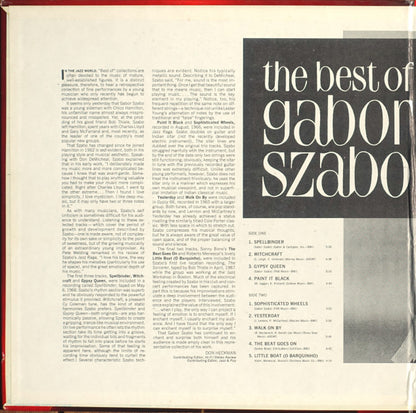 Gabor Szabo : The Best Of Gabor Szabo (LP, Comp, Gat)