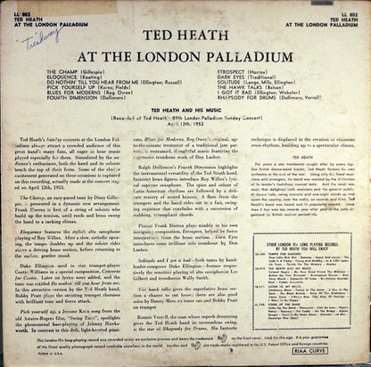 Ted Heath And His Music : Ted Heath At The London Palladium (LP, Album)