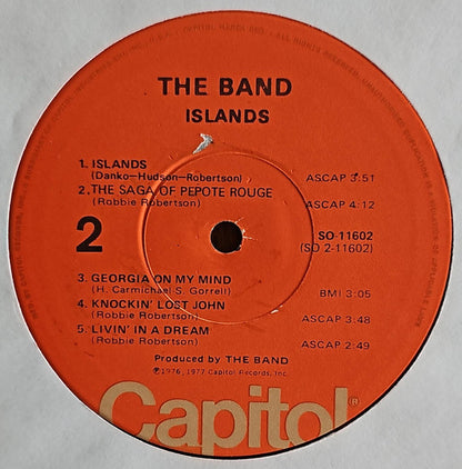 The Band : Islands (LP, Album, Jac)
