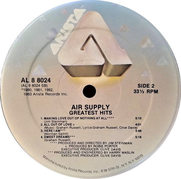 Air Supply : Greatest Hits (LP, Comp)