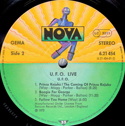 UFO (5) : Live (LP, Album, RE)