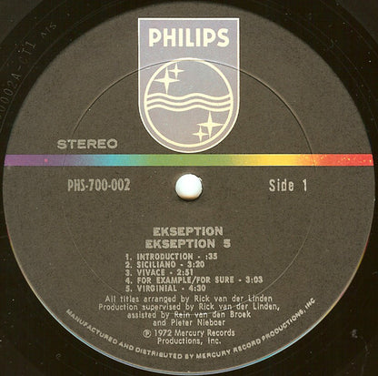 Ekseption : 5 (LP, Album)