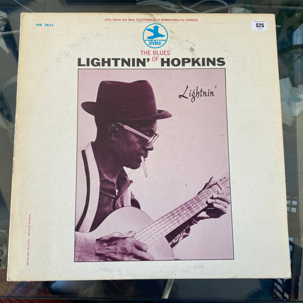 Lightnin' Hopkins : Lightnin' (The Blues of Lightnin' Hopkins) (LP, RM)