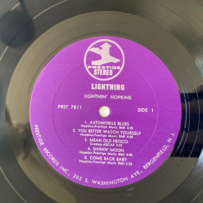 Lightnin' Hopkins : Lightnin' (The Blues of Lightnin' Hopkins) (LP, RM)