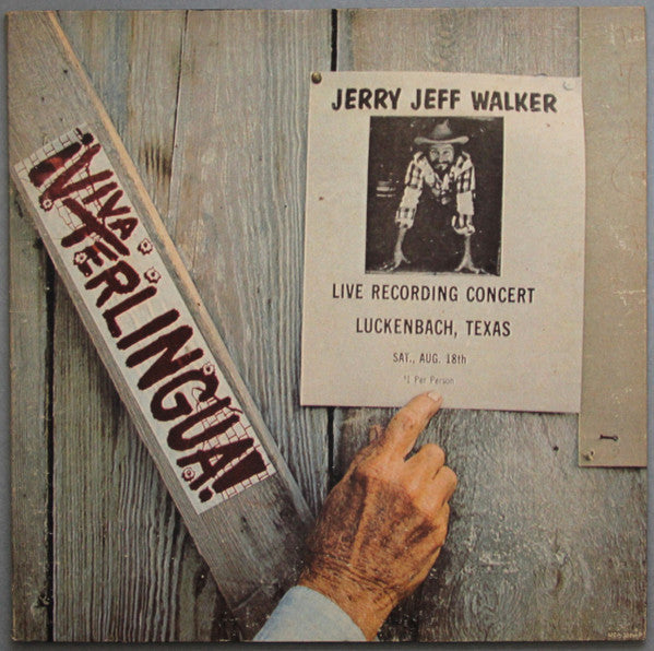 Jerry Jeff Walker : ¡Viva Terlingua! (LP, Album, Glo)