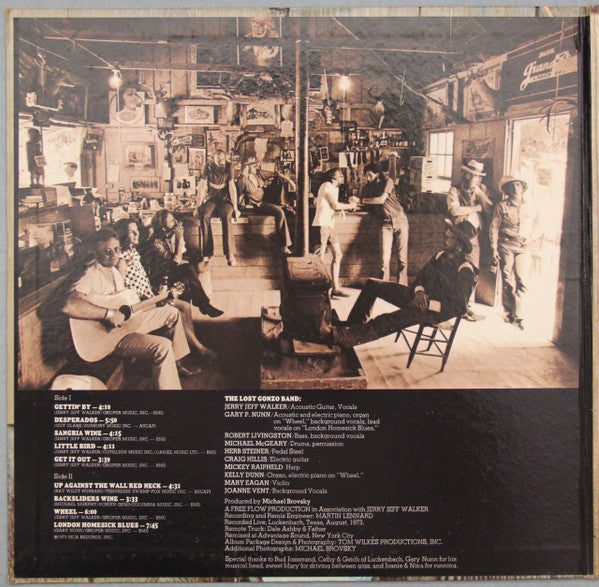 Jerry Jeff Walker : ¡Viva Terlingua! (LP, Album, Glo)