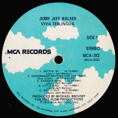Jerry Jeff Walker : ¡Viva Terlingua! (LP, Album, Glo)