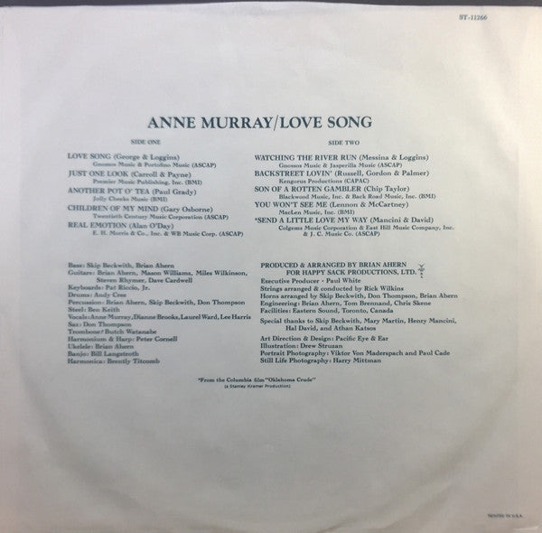 Anne Murray : Love Song (LP, Album, Win)