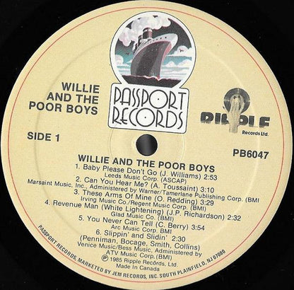Willie And The Poor Boys : Willie And The Poor Boys (LP, Album, Cin)