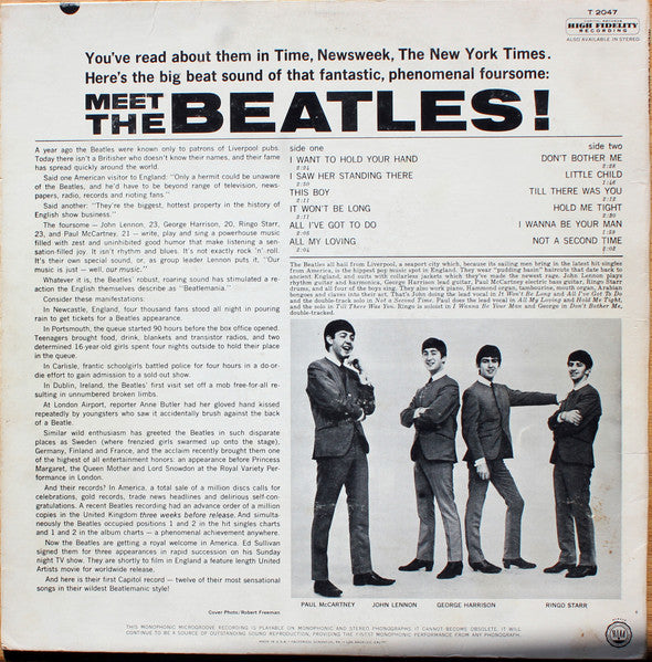 The Beatles : Meet The Beatles! (LP, Album, Mono, Los)