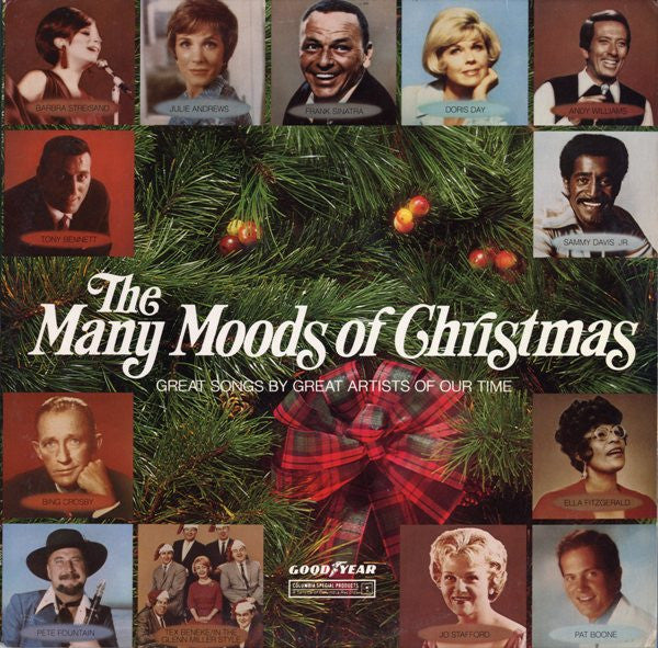 Various : The Many Moods Of Christmas:  Great Songs By Great Artists Of Our Time (LP, Comp)