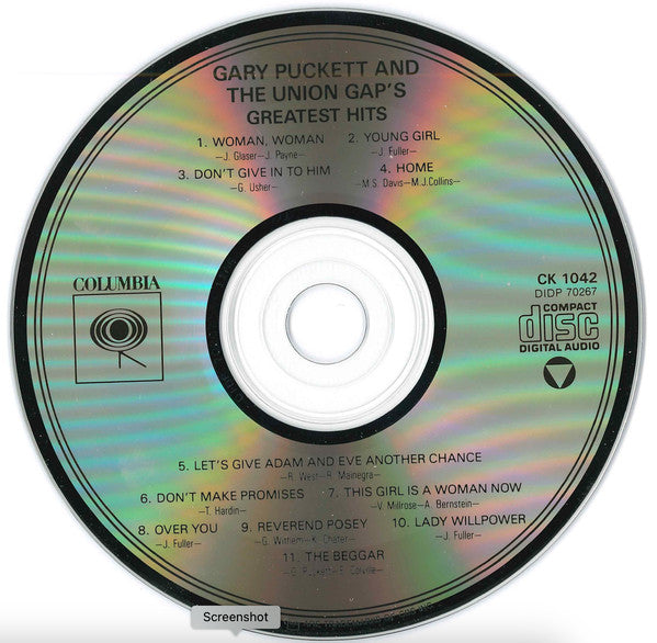 Gary Puckett & The Union Gap : Greatest Hits (CD, Comp, RE, DAD)