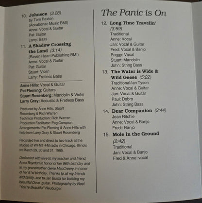 Anne Hills : Don't Panic (CD, Comp)
