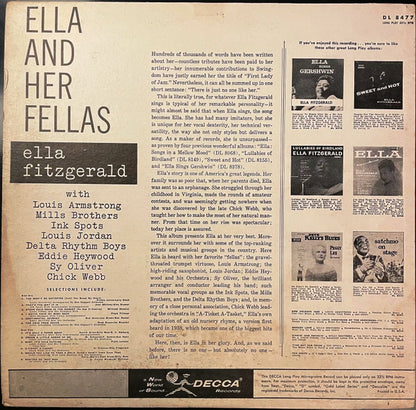 Ella Fitzgerald : Ella And Her Fellas (LP, Album, Mono, Glo)