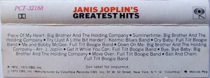 Janis Joplin : Janis Joplin's Greatest Hits (Cass, Comp, RE, Dol)