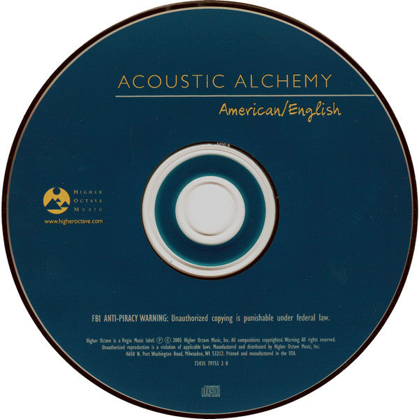 Acoustic Alchemy : American / English (CD, Album)