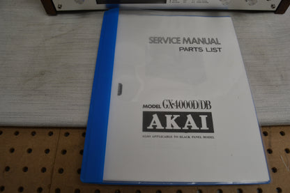 Akai GX-4000D  Stereo Reel to Reel Tape Recorder (1978-85) * Fully Serviced * New Belts * Manual