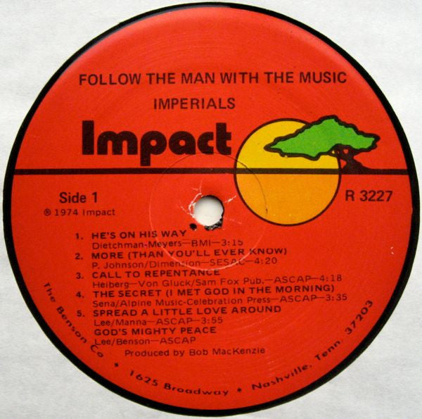 Imperials : Follow The Man With The Music (LP, Album)