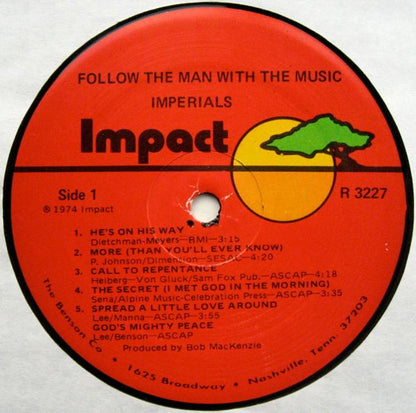 Imperials : Follow The Man With The Music (LP, Album)
