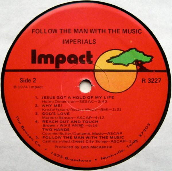 Imperials : Follow The Man With The Music (LP, Album)