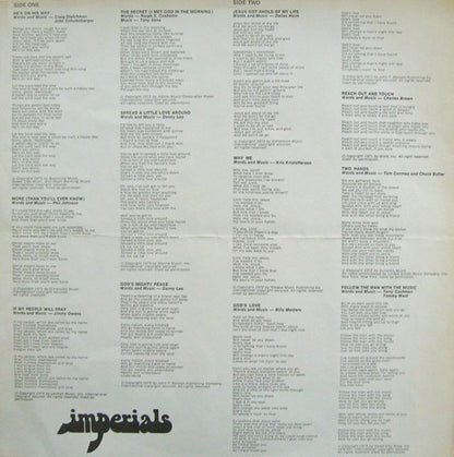 Imperials : Follow The Man With The Music (LP, Album)