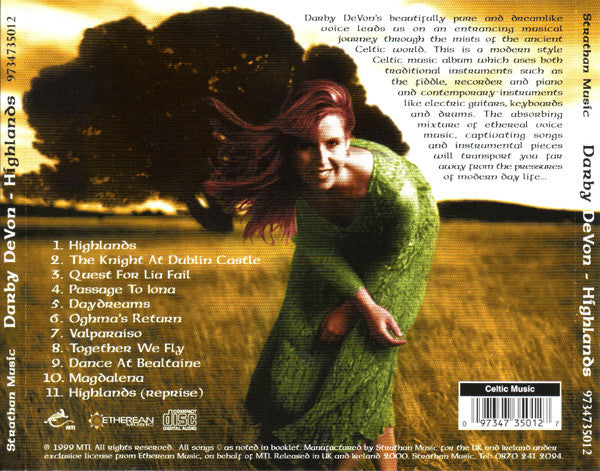 Darby DeVon : Highlands (CD, Album)