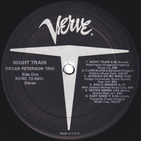 The Oscar Peterson Trio : Night Train (LP, Album, Club, RE)