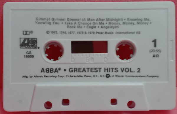 ABBA : Greatest Hits Vol. 2 (Cass, Comp, Club, Dol)