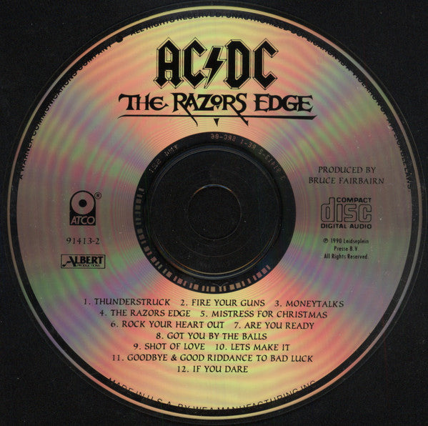 AC/DC : The Razors Edge (CD, Album, RE, RP)