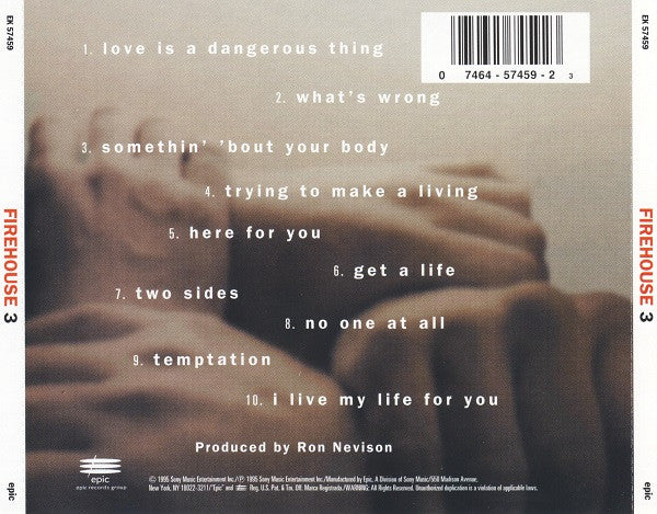 FireHouse (2) : 3 (CD, Album)