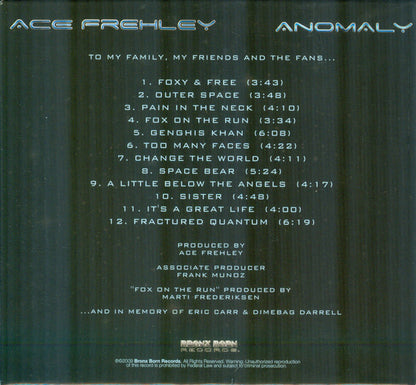Ace Frehley : Anomaly (CD, Album, Ltd, Sli)