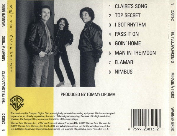 The Yellowjackets* : Mirage À Trois (CD, Album, RE, SRC)