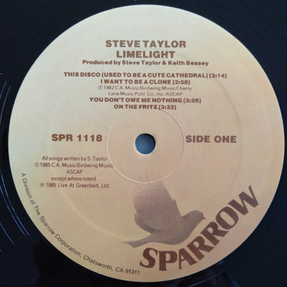 Steve Taylor (2) And Some Band (2) : Limelight (LP)