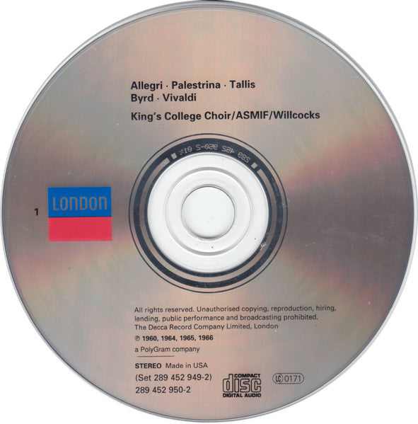 King's College Choir, Cambridge* : Great Choral Classics (2xCD, Comp)