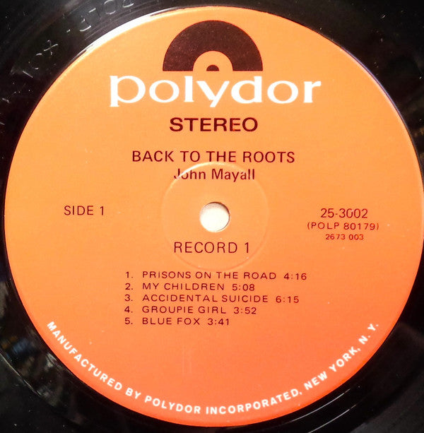 John Mayall : Back To The Roots (2xLP, Album, Hol)