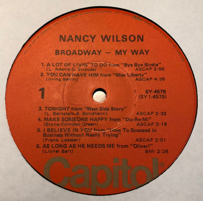 Nancy Wilson : Broadway - My Way (LP, Album, RE)